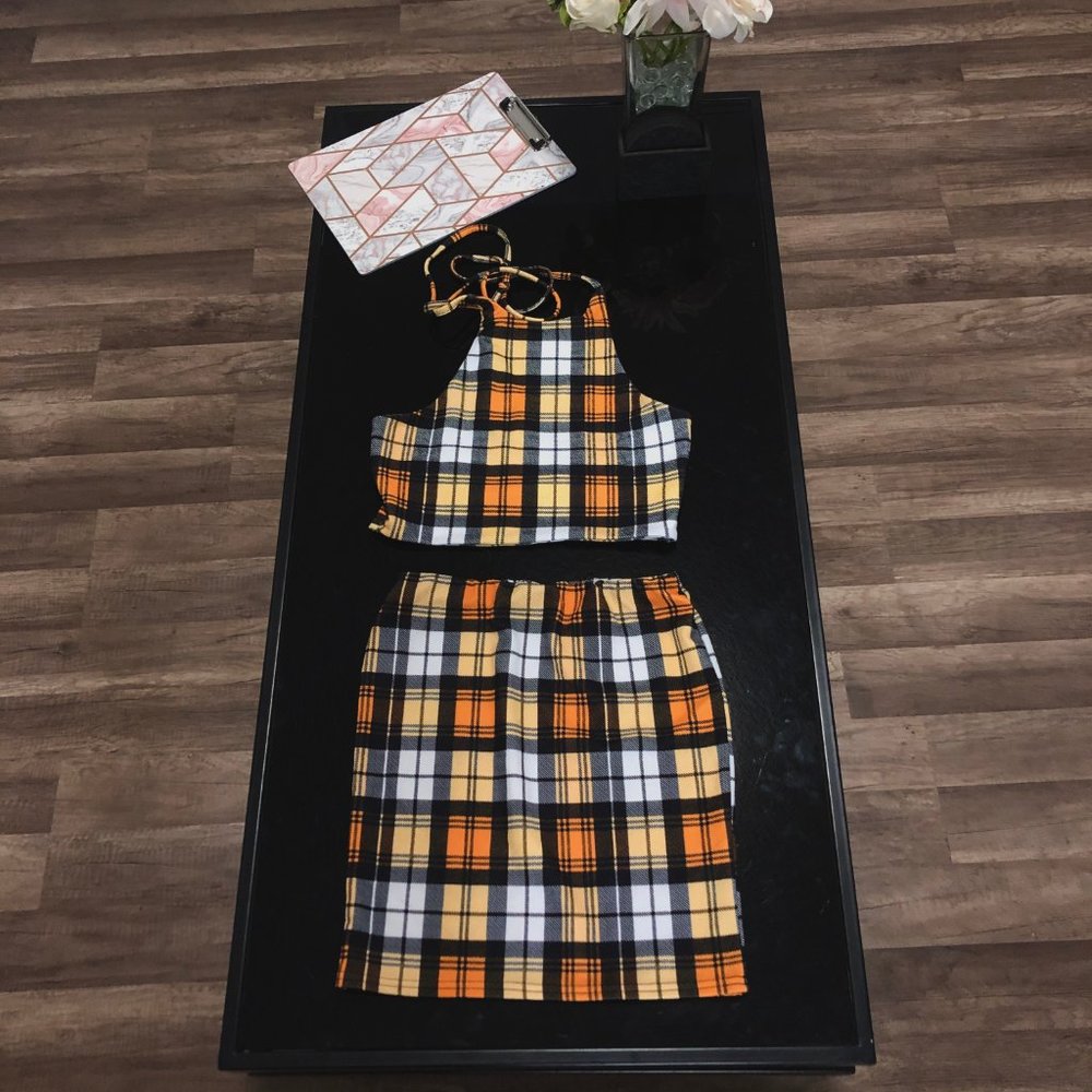Pretty Little Thing Plaid 2 Piece